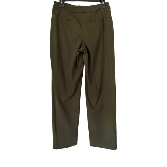 Lululemon Smooth Fit Wide-Leg Pants Dark Olive Green Women’s S 30" Inseam - Picture 4 of 8